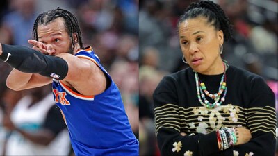 Dawn Staley (R) could have potentially taken over the head role at the Knicks this offseason (X)