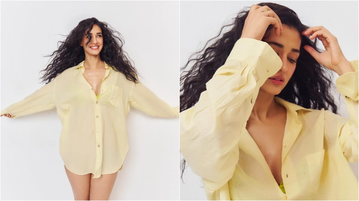 Disha Patani Stuns in Oversized Shirt, Shares New Photos