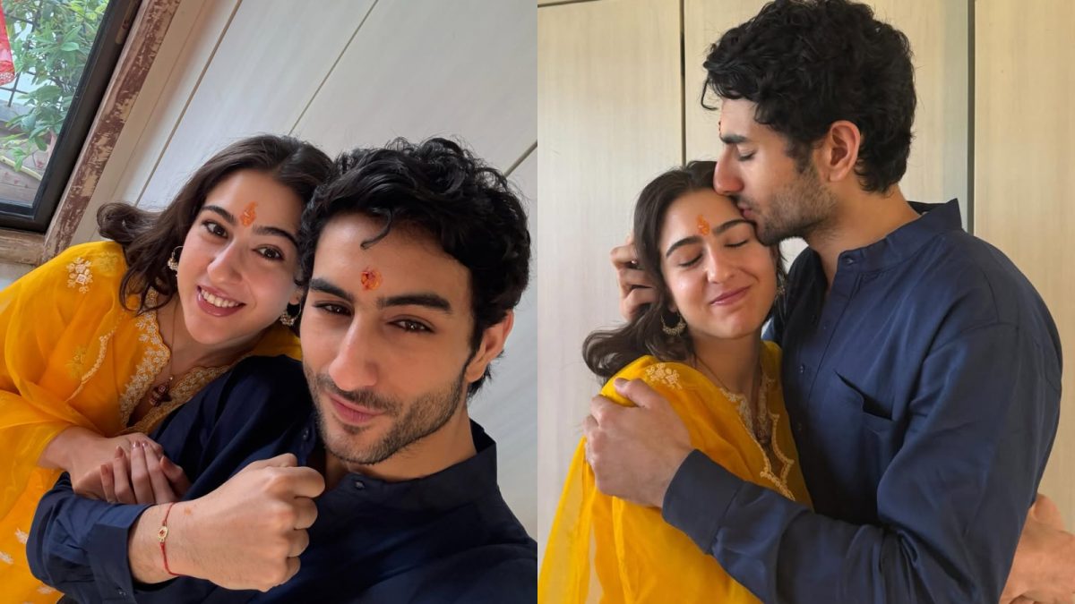 Ibrahim and Sara Ali Khan Celebrate Raksha Bandhan