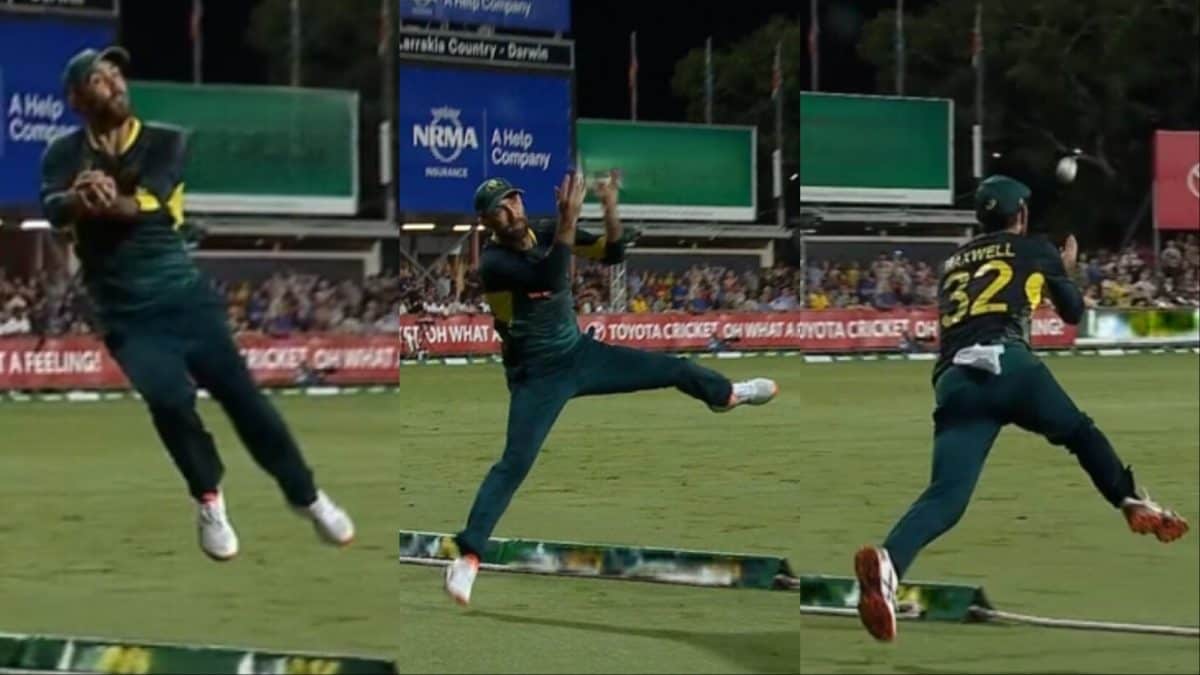 Maxwell takes stunning catch; Australia beats South Africa in T20I