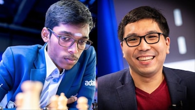Grandmasters R Praggnanandhaa and Wesley So (X)