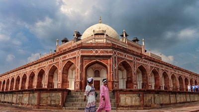 Visitors pass through Humayun's Tomb in New Delhi. (PTI file photo)