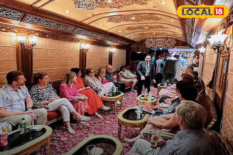 The Palace on Wheels offers the comfort and charm of a 5-star hotel on tracks. With only 2400 passengers accommodated in a season, demand remains high despite the expensive fare. A VIP cabin for two is priced at Rs 23 lakh, while other cabins range from Rs 10 lakh to Rs 16 lakh. A complete tour aboard the train costs around Rs 1 crore and lasts for 7 nights and 8 days, covering Delhi, Jaipur, Sawai Madhopur, Chittorgarh, Udaipur, Jaisalmer, Jodhpur, Bharatpur, and Agra. (News18 Hindi)