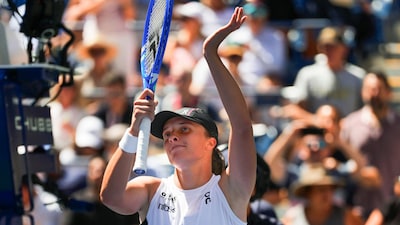 Iga Swiatek at US Open (AP)