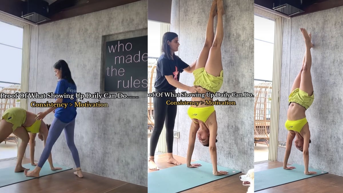 Malaika Arora’s Inspiring Handstand Journey: Falling, Balancing, Rising Again