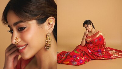 Janhvi Kapoor was styled by celebrity stylist Ami Patel.