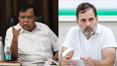 Karnataka Minister KN Rajanna and Congress leader Rahul Gandhi | File Image