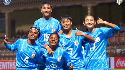 Indian players all smiles after their win over Bhutan. (SAAF)
