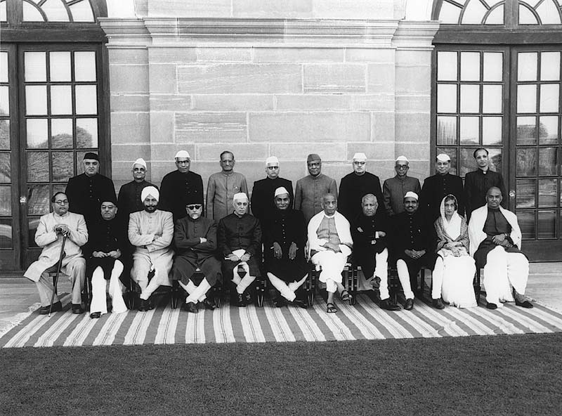  1947: India’s first cabinet of ministers. 