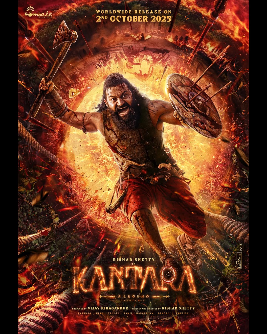 Written and directed by Rishab Shetty, the film is an ambitious prequel to the 2022 blockbuster Kantara. Rishab Shetty will also reprise his role as central character. (Image: Instagram)