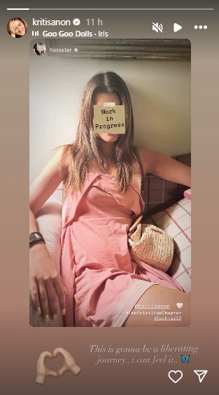 Kriti Sanon's Instagram story
