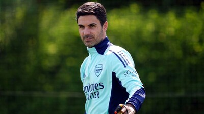 Arsenal manager Mikel Arteta. (AP Photo)