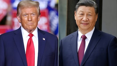 A combination photo of Donald Trump and Xi Jinping (AFP)