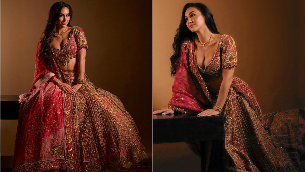 Lauren Gottlieb Radiates Elegance In A Heavily Embellished Gazal Gupta Ensemble