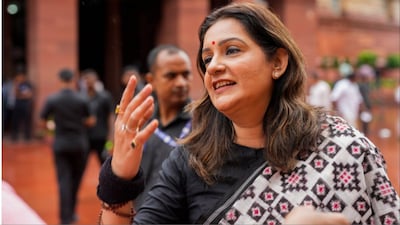 Shiv Sena (UBT) MP Priyanka Chaturvedi during the Monsoon session of Parliament (File/PTI)