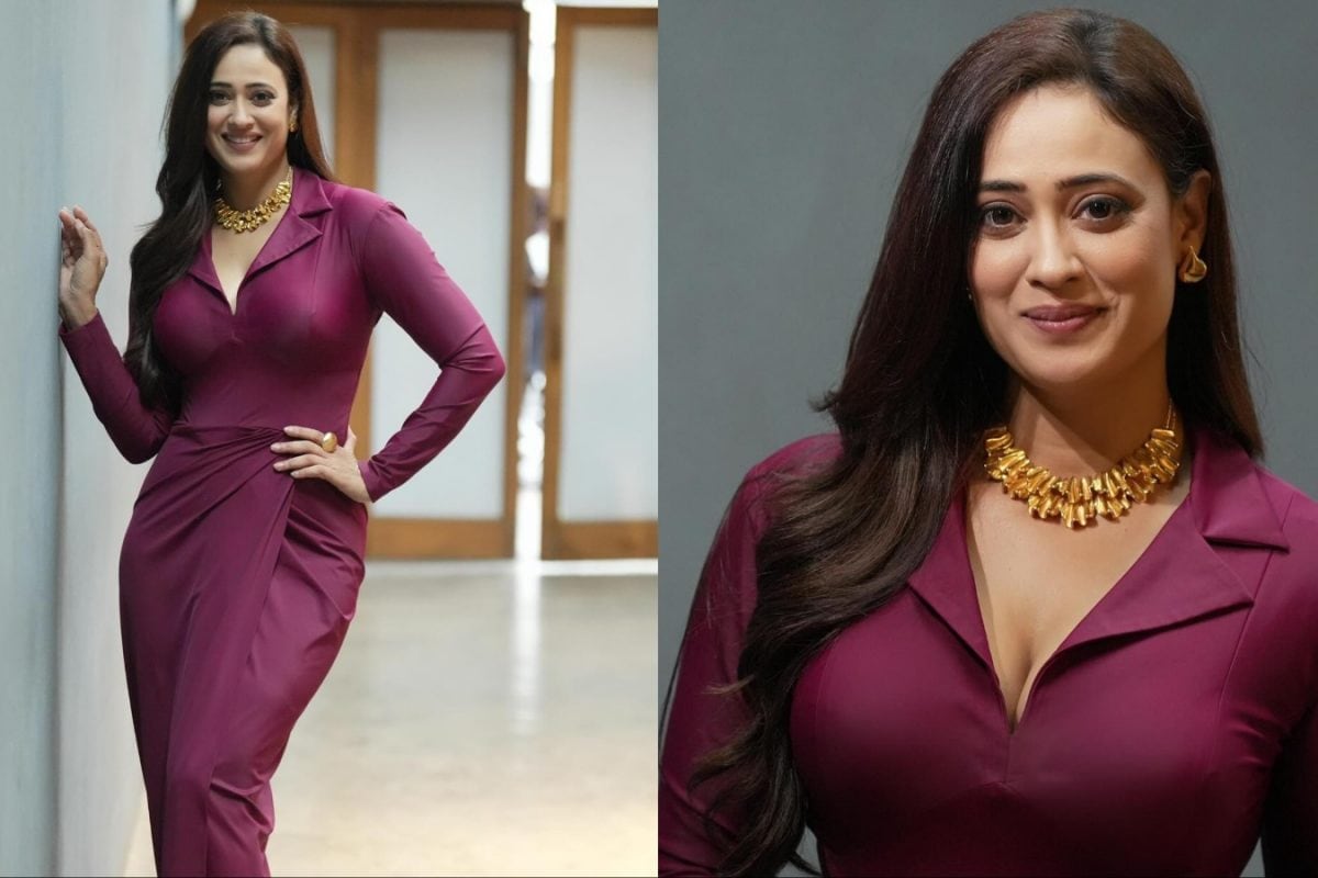 Here's How Shweta Tiwari Styled A Deep Purple Gown With Effortless Sophistication