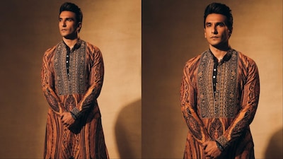 Ranveer Singh's festive look was celebrated with a fresh new hairstyle.