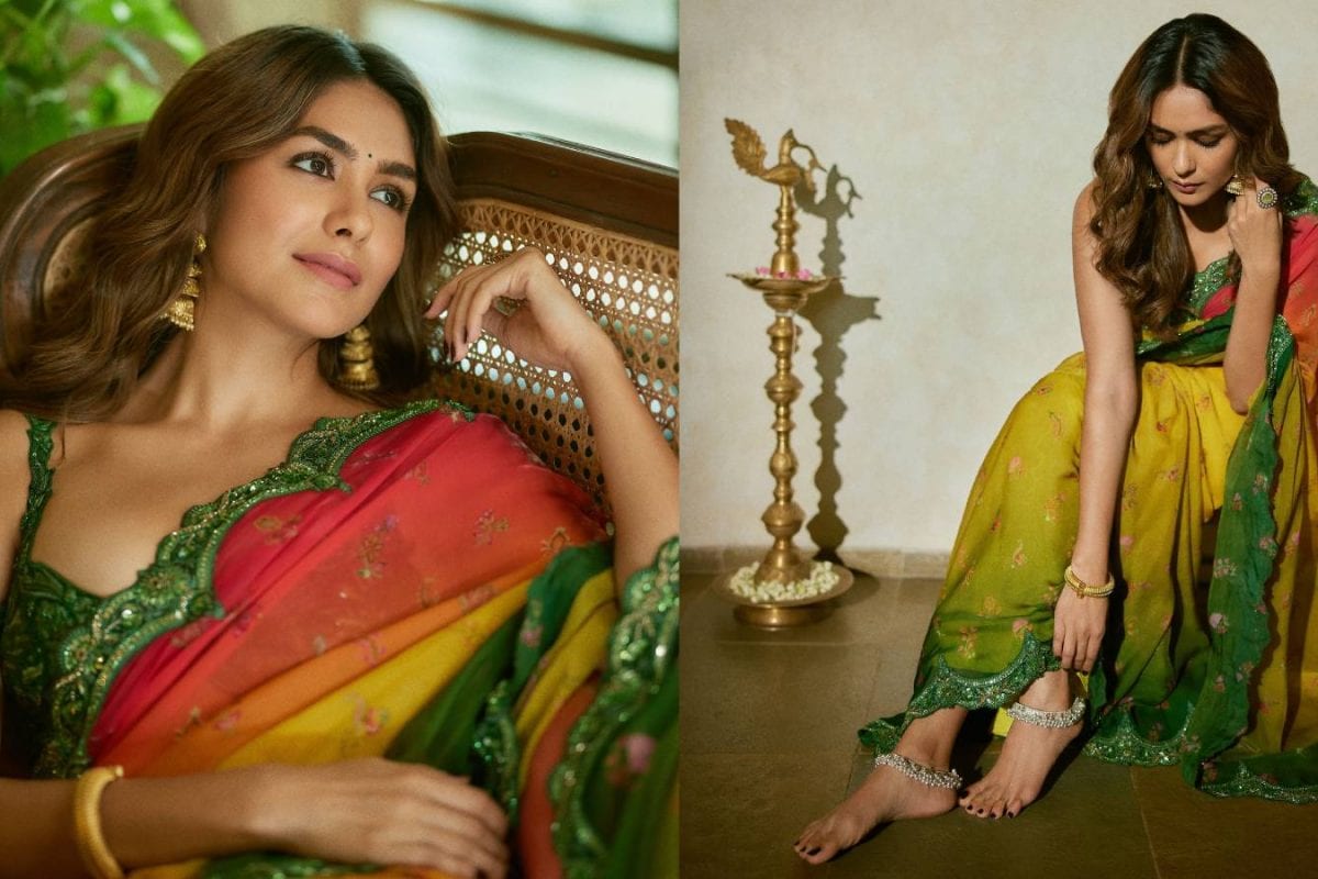 Mrunal Thakur-Inspired Saree Blouse Designs To Add To Your Festive Wardrobe