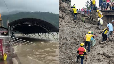 The Ganga is flowing above the danger mark in Uttarakhand. (ANI)