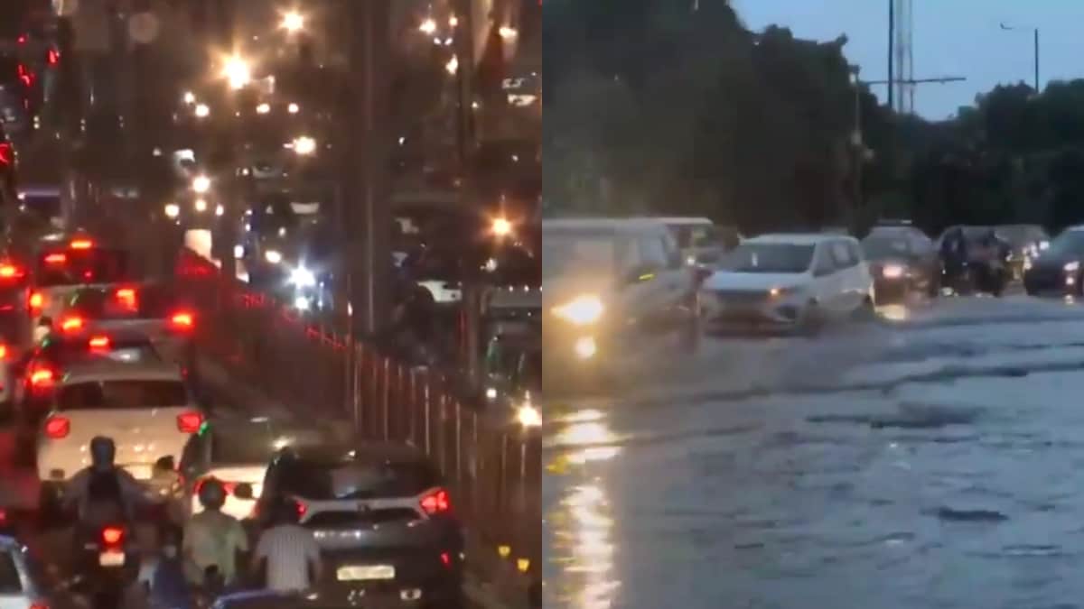 Waterlogging, Traffic Woes In Delhi, Ghaziabad As Downpour Brings NCR To A Standstill | Videos