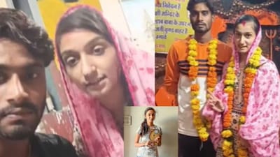 Shraddha Tiwari, ran away from home to marry her lover, only to return a week later as another man’s bride. (X)