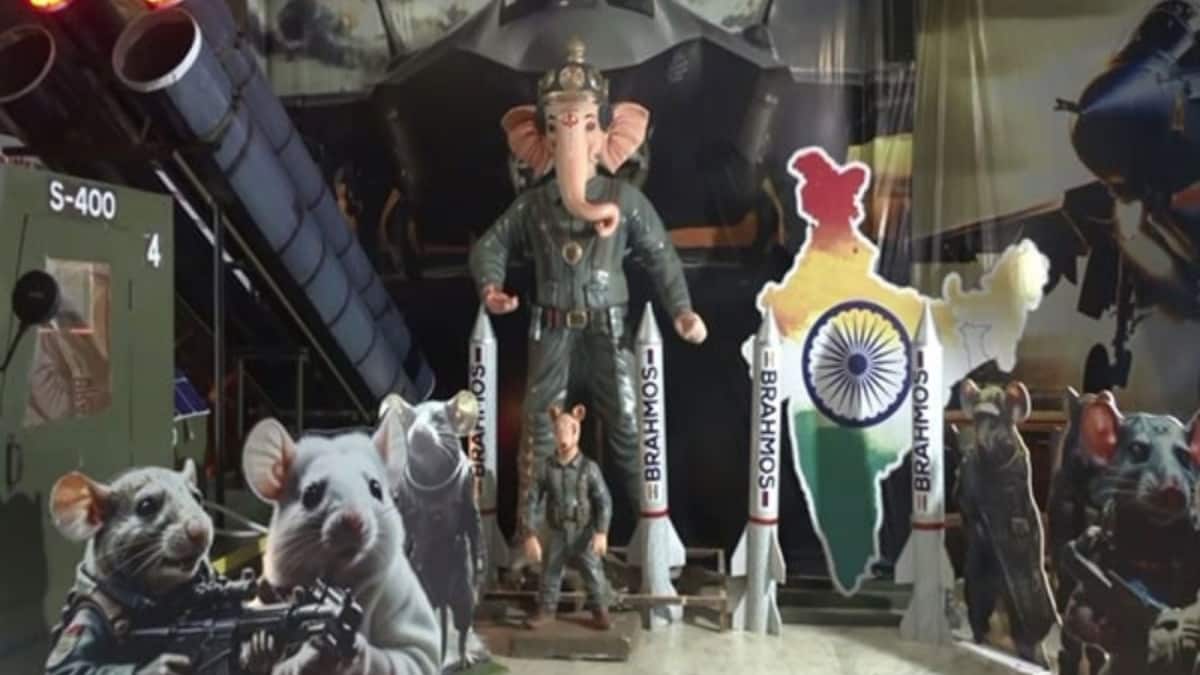 From BrahMos To S-400: This Op Sindoor-Inspired Ganesha Pandal Showcases India’s Military Might