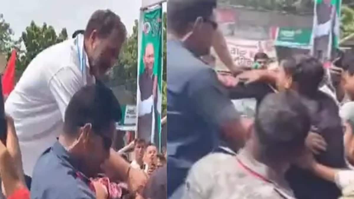 Rahul Gandhi Offers Candies To Protestors Waving Black Flags During Bihar Yatra | Watch