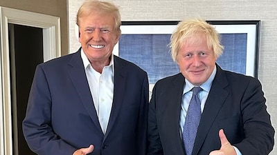 Former UK PM Boris Johnson and US President Donald Trump (File Photo)