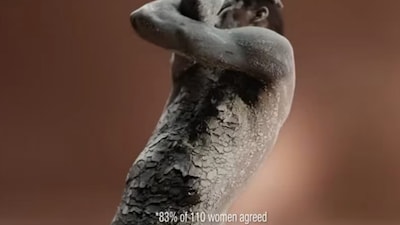 The spot, which aired in June, featured a Black model whose skin was shown with red scratch marks.