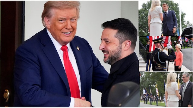  Trump hosts Zelenskyy and other European leaders at White House (AP Image)