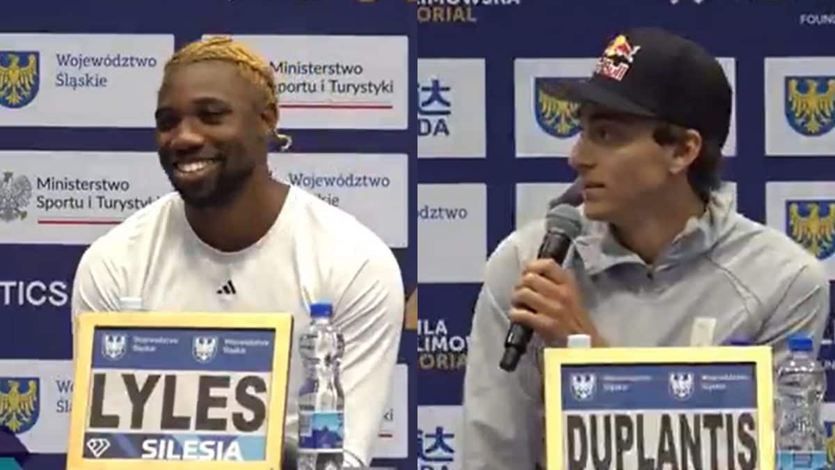 Duplantis Jokes with Lyles About Bednarek, Sparks Laughter