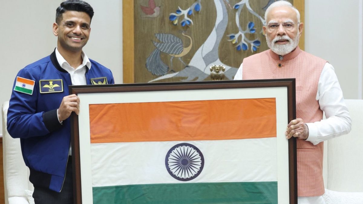 'India Is Proud': PM Modi Meets Astronaut Shubhanshu Shukla, Gifts Tri-Colour That Travelled To Space