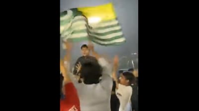 Demonstrators, including children and the elderly, waved flags and raised slogans demanding ‘Azaadi’ (freedom) from the Pakistan Army and Islamabad’s administration. (Screenshot)