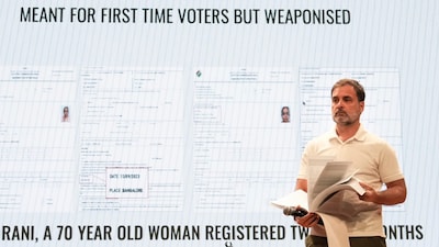 Rahul Gandhi, ECI spar over "voter fraud" allegations (PTI Image)