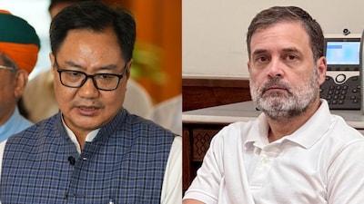 Kiren Rijiju slams Rahul Gandhi over "dead economy" remark (PTI Image)