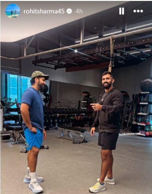 Rohit Sharma shares picture with former India batting coach Abhishek Nayar [Rohit Sharma - IG]