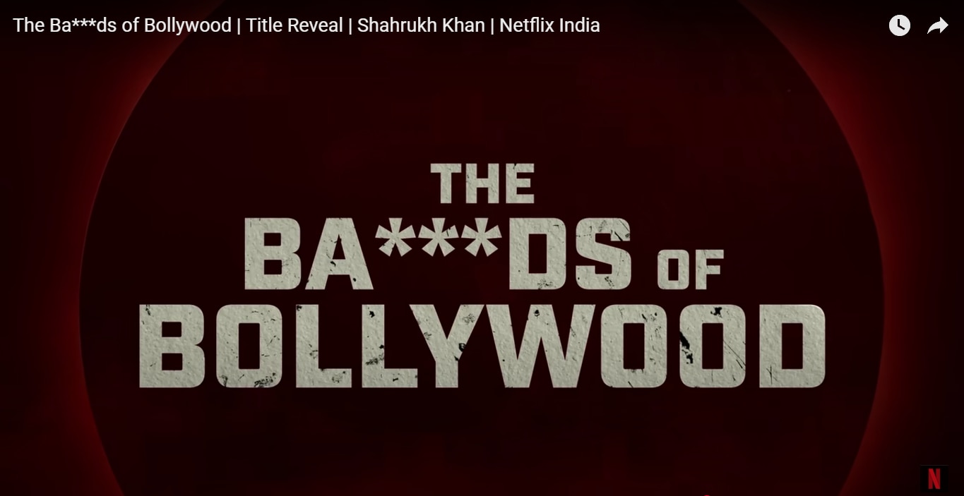 Shah Rukh Khan Shares First Poster Of Son Aryan Khan’s The Ba***ds Of ...