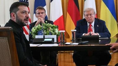 European leaders in attendance expressed appreciation for the US president’s efforts (AFP Image)
