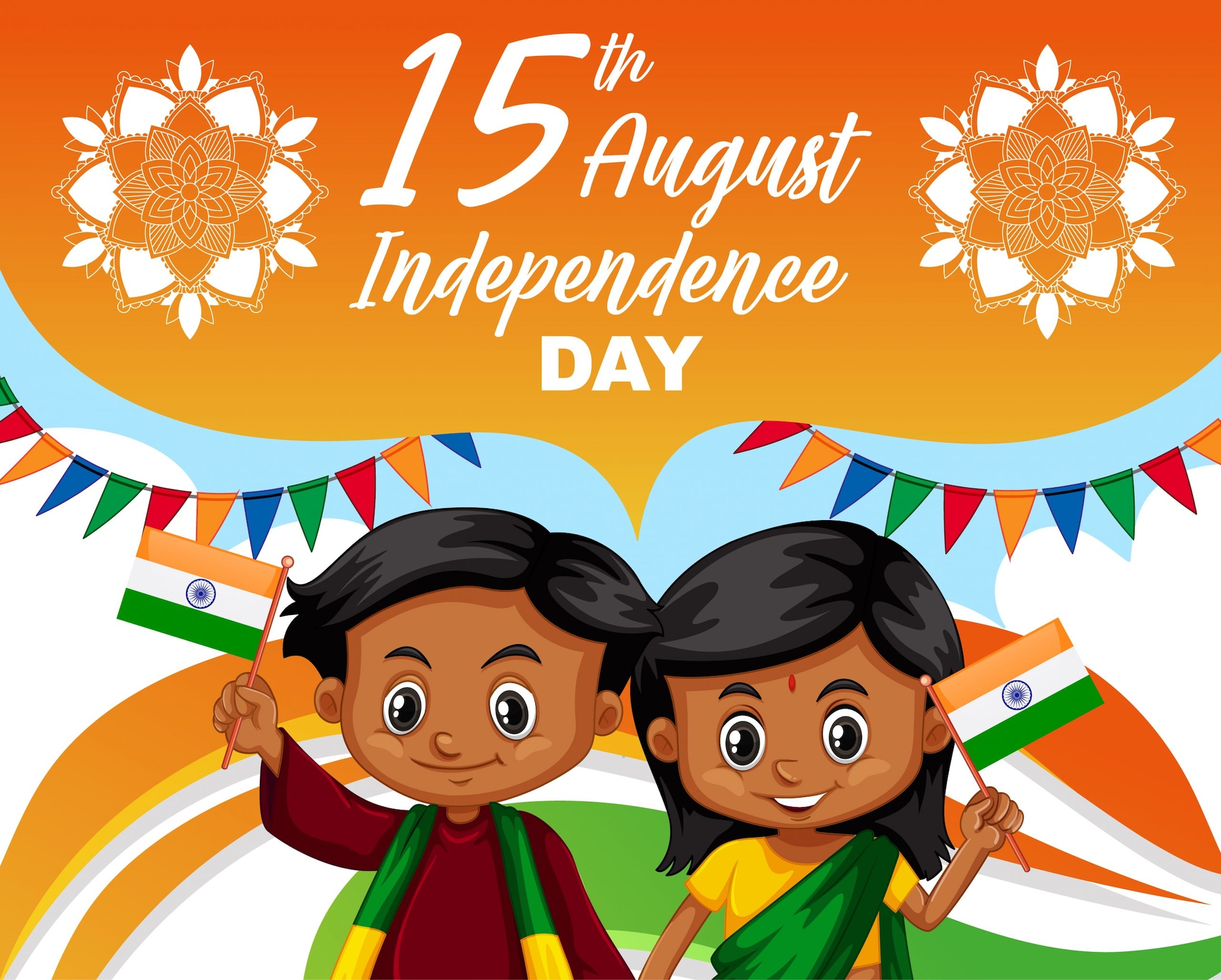 Unique Independence Day Drawing Ideas For Kids With Quotes And Slogans