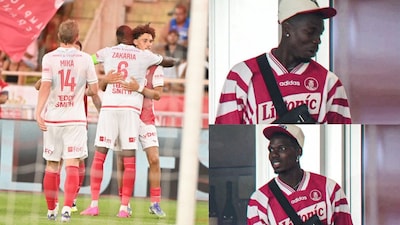  Monaco beat Le Havre, Paul Pogba watched on from the stands.