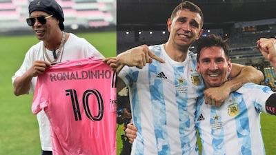 Ronaldinho, Emi Martinez, Lionel Messi.