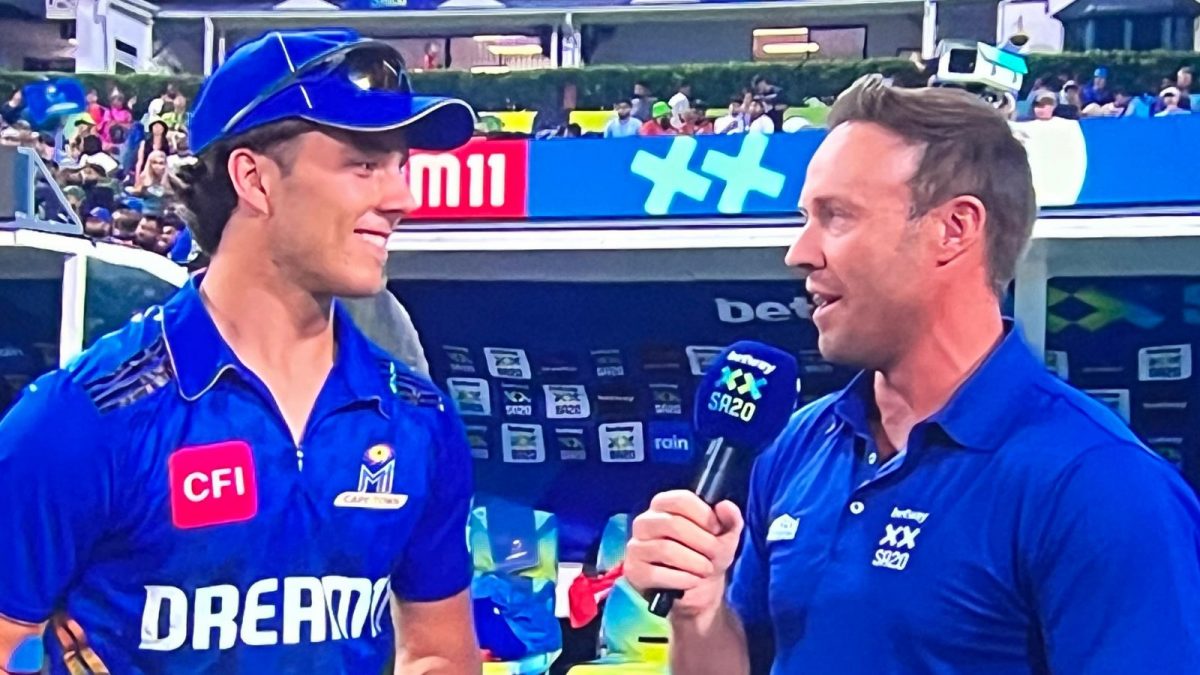 Dewald Brevis Recounts First Meeting with AB de Villiers