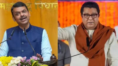CM Devendra Fadnavis and MNS chief Raj Thackeray. (File)