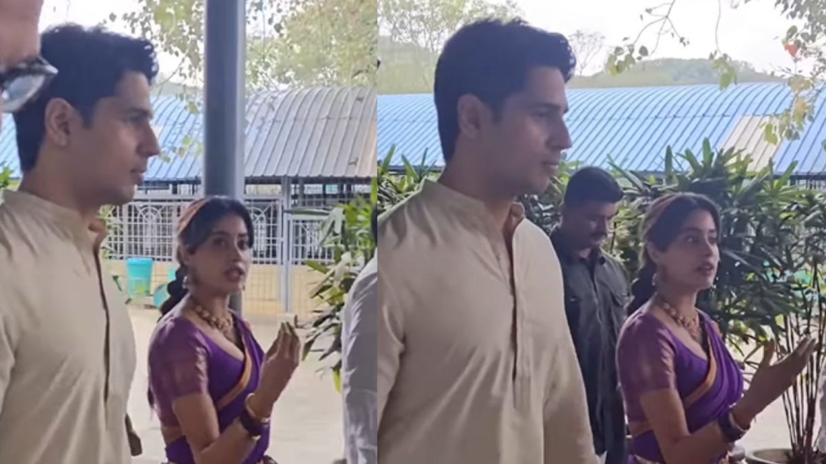 Janhvi Kapoor, Sidharth Malhotra Visit Tirupati for Film