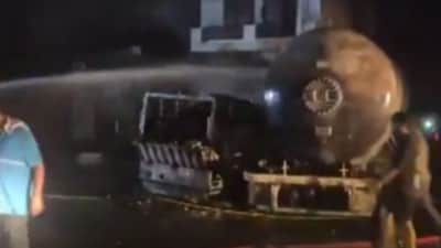 Massive blast erupt in Punjab's Hoshiarpur after collision involving LPG truck | ANI Image