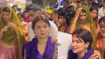 Jacqueline Fernandez Faces Crowd Frenzy at Lalbaugcha Raja During Ganesh Chaturthi Celebrations