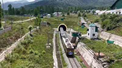 First Freight Train Reaches Kashmir Valley. (X/@AshwiniVaishnaw)