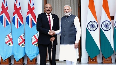 PM Modi Holds Talks with Fijian Counterpart Rabuka. (X/@narendramodi)