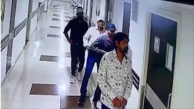Firing at Patna hospital by armed men (Screengrab/CCTV video)