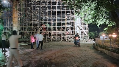 Slab Collapses At Mahalaxmi Temple In Nagpur’s Koradi, Injures Several Workers. (News18)